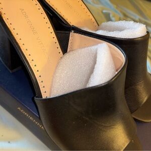 Adrienne Vittadini Black Open-Toe Heels